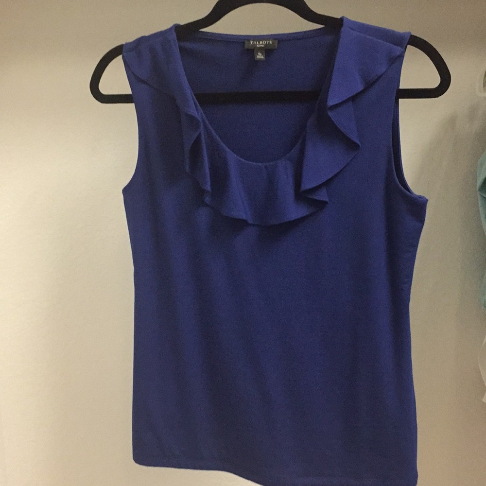 Talbots petite Royal Blue Top